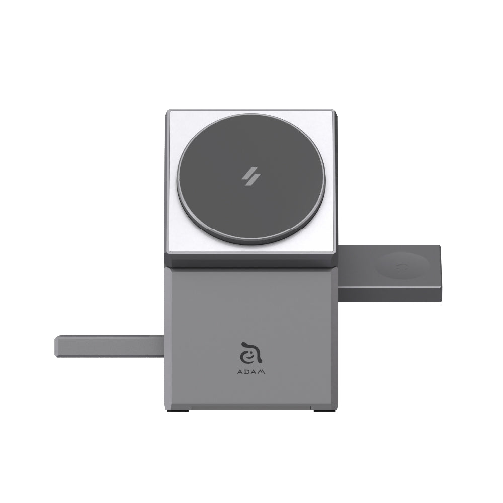 Estación de carga inteligente 3 en 1 Mag Qube Qi2 | Adam Elements