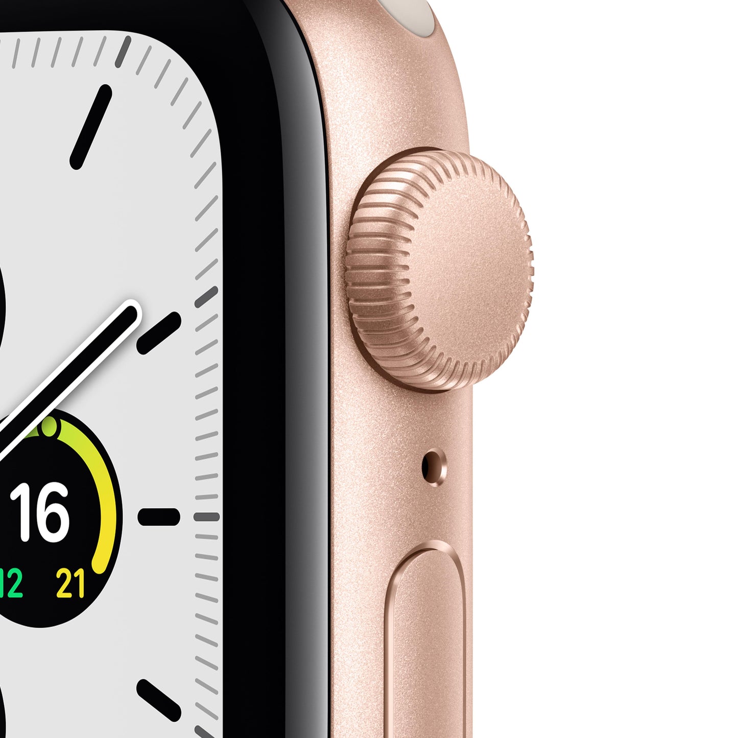 Apple Watch SE (GPS) - Caja de aluminio en oro de 40 mm - Correa deportiva blanco estrella - Talla única