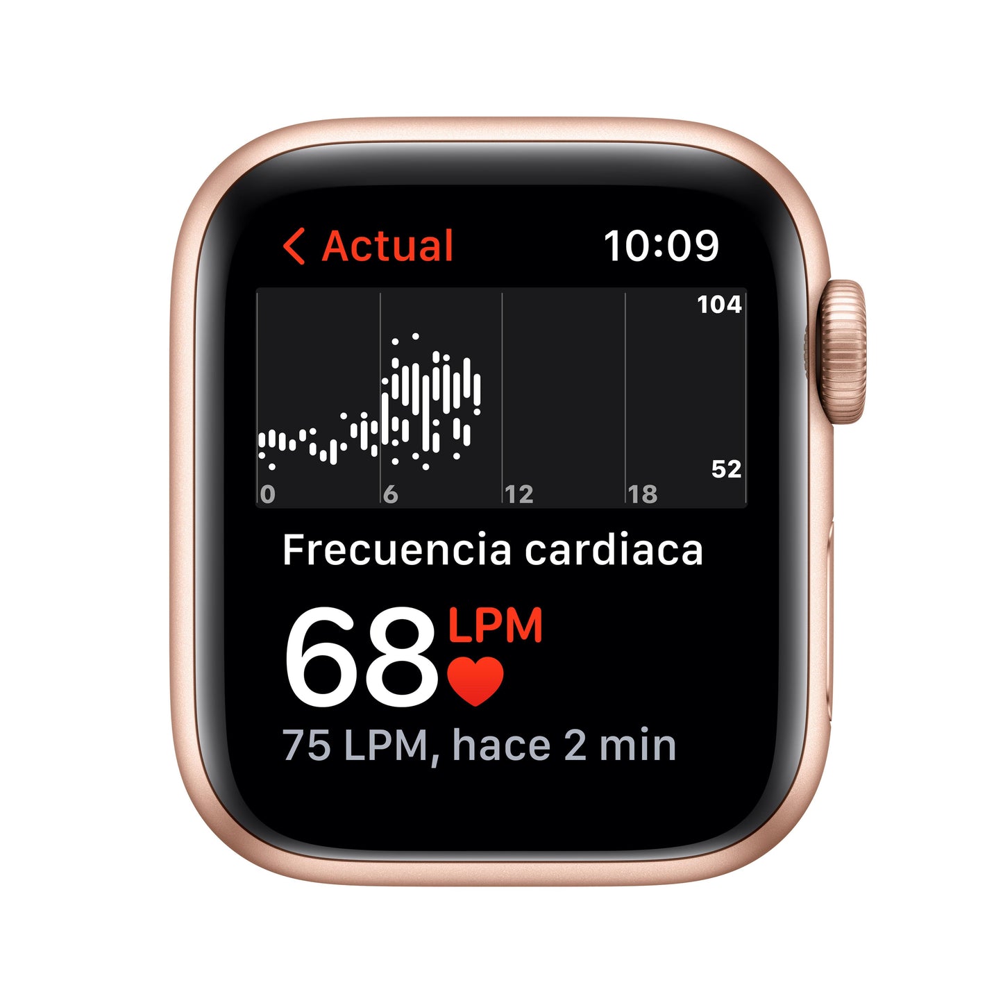 Apple Watch SE (GPS) - Caja de aluminio en oro de 40 mm - Correa deportiva blanco estrella - Talla única