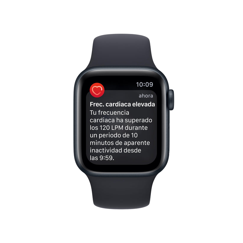 Apple Watch SE (GPS + Cellular) - Caja de aluminio en color medianoche de 40 mm - Correa deportiva en color medianoche - Talla única - Rossellimac