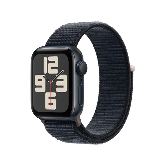 Apple Watch SE (GPS) - Caja de aluminio en color medianoche de 40 mm - Correa Loop deportiva color medianoche