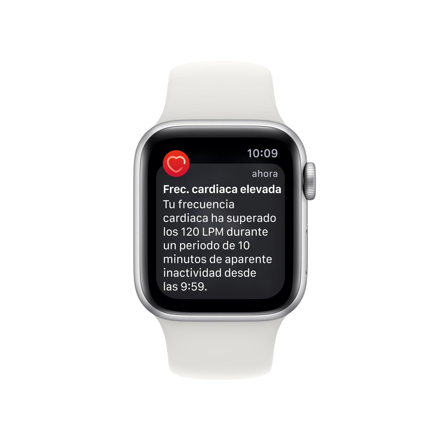 Apple Watch SE (GPS) - Caja de aluminio en plata de 40 mm - Correa deportiva blanca - Talla única
