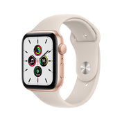 Apple Watch SE (GPS) - Caja de aluminio en oro de 44 mm - Correa deportiva blanco estrella - Talla única - Rossellimac