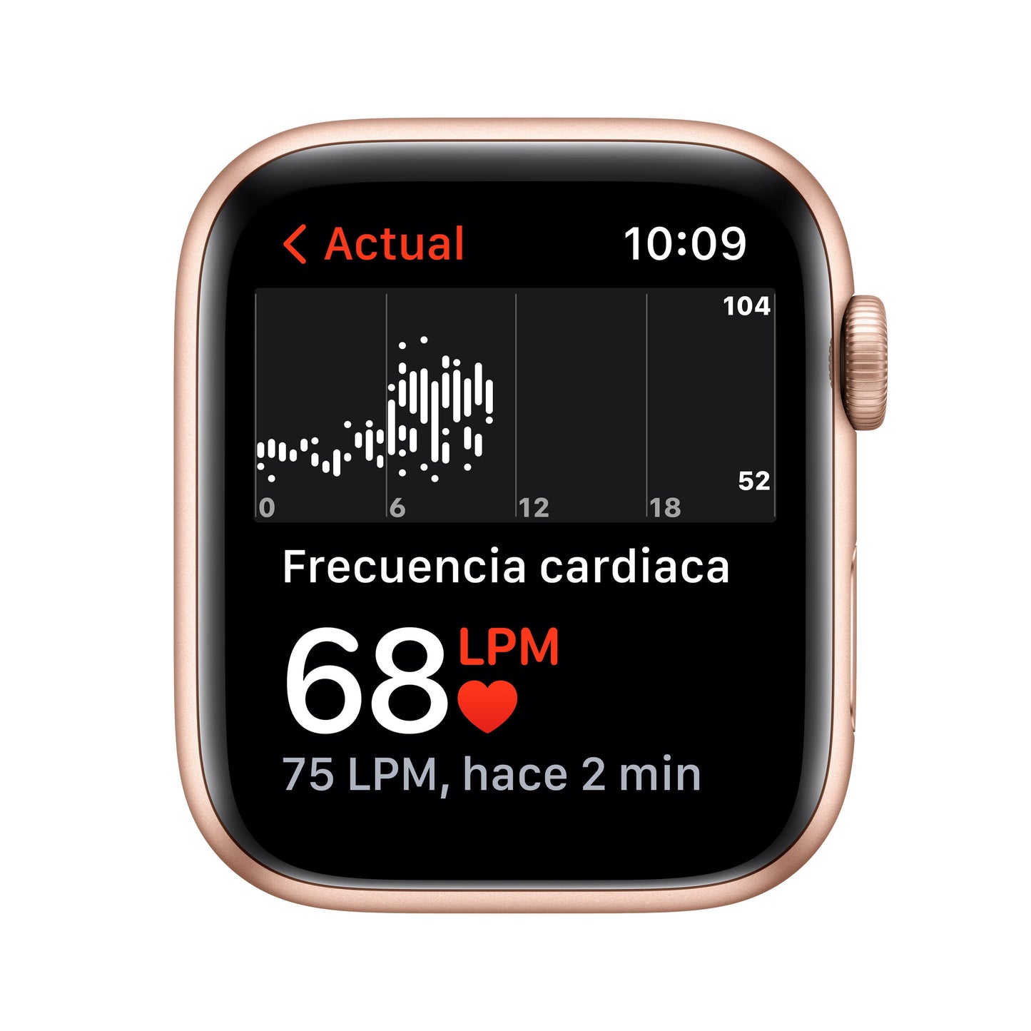 Apple Watch SE (GPS) - Caja de aluminio en oro de 44 mm - Correa deportiva blanco estrella - Talla única - Rossellimac