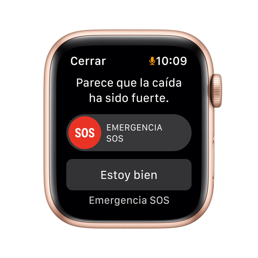 Apple Watch SE (GPS) - Caja de aluminio en oro de 44 mm - Correa deportiva blanco estrella - Talla única - Rossellimac