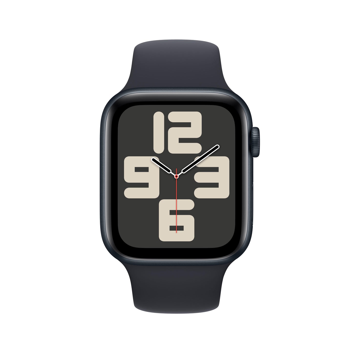 Apple Watch SE (GPS) - Caja de aluminio en color medianoche de 44 mm - Correa deportiva color medianoche - Talla S/M