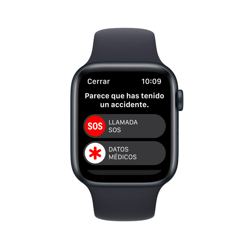 Apple Watch SE (GPS) - Caja de aluminio en color medianoche de 44 mm - Correa deportiva en color medianoche - Talla única - Rossellimac