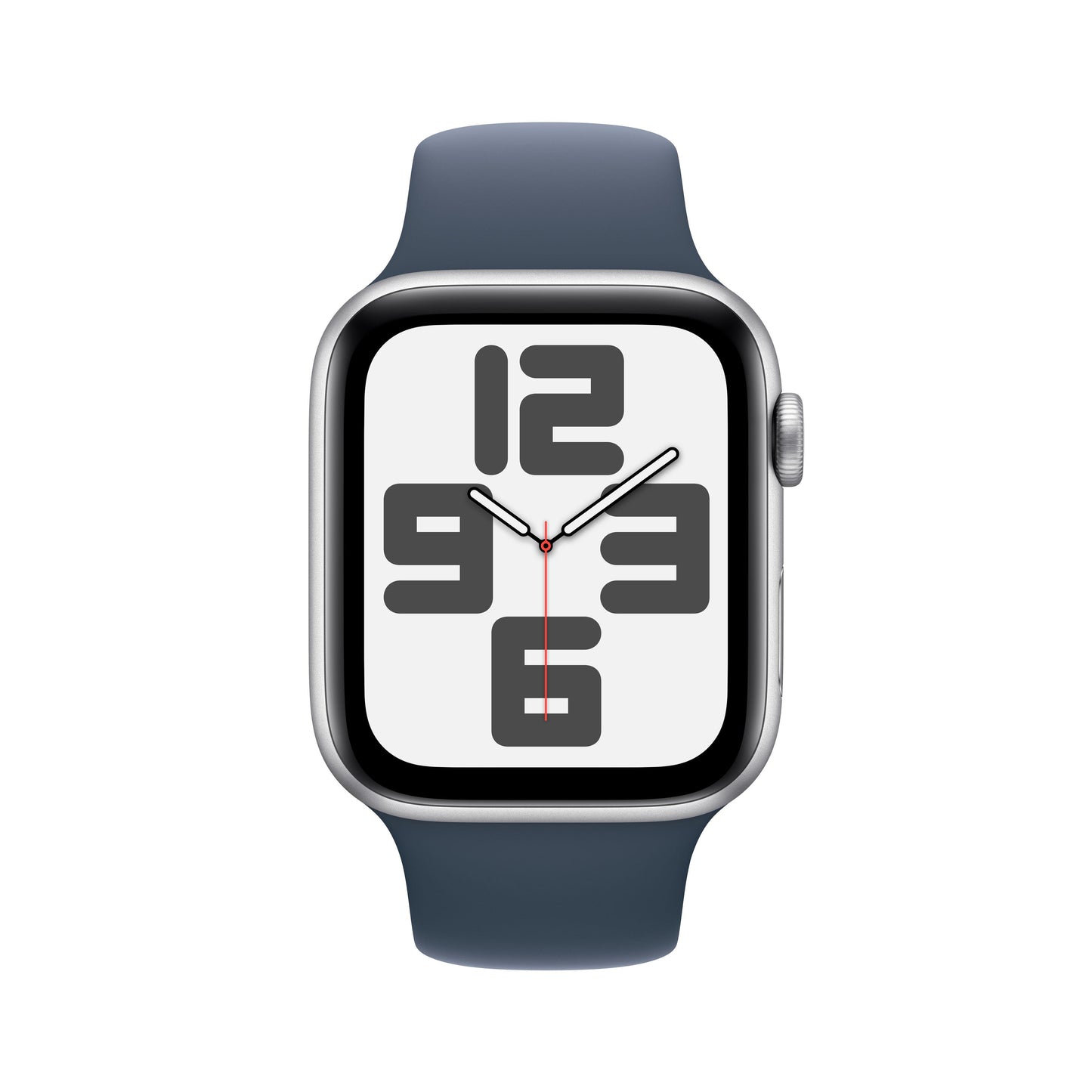 Apple Watch SE (GPS) - Caja de aluminio en plata de 44 mm - Correa deportiva azul tempestad - Talla S/M - Rossellimac