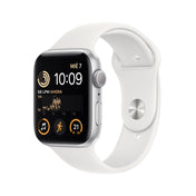 Apple Watch SE (GPS) - Caja de aluminio en plata de 44 mm - Correa deportiva blanca - Talla única - Rossellimac