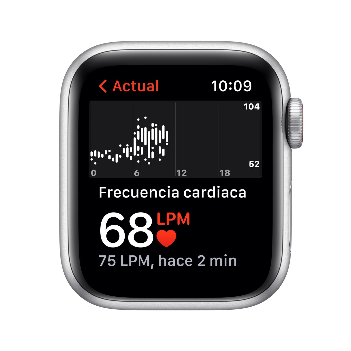 Apple Watch SE (GPS + Cellular) - Caja de aluminio en plata de 40 mm - Correa Loop deportiva en color abismo/verde musgo