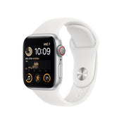 Apple Watch SE (GPS + Cellular) - Caja de aluminio en plata de 40 mm - Correa deportiva blanca - Talla única - Rossellimac