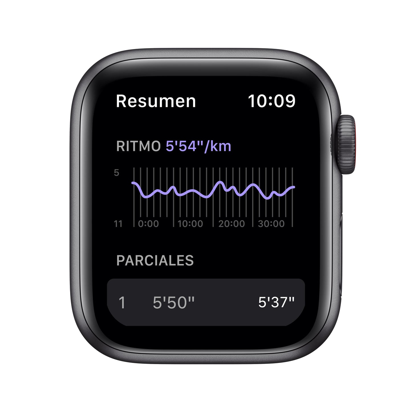 Apple Watch Nike SE (GPS+Cellular) - Caja de aluminio en gris espacial 40 mm - Correa Nike Sport antracita/negra - Talla única