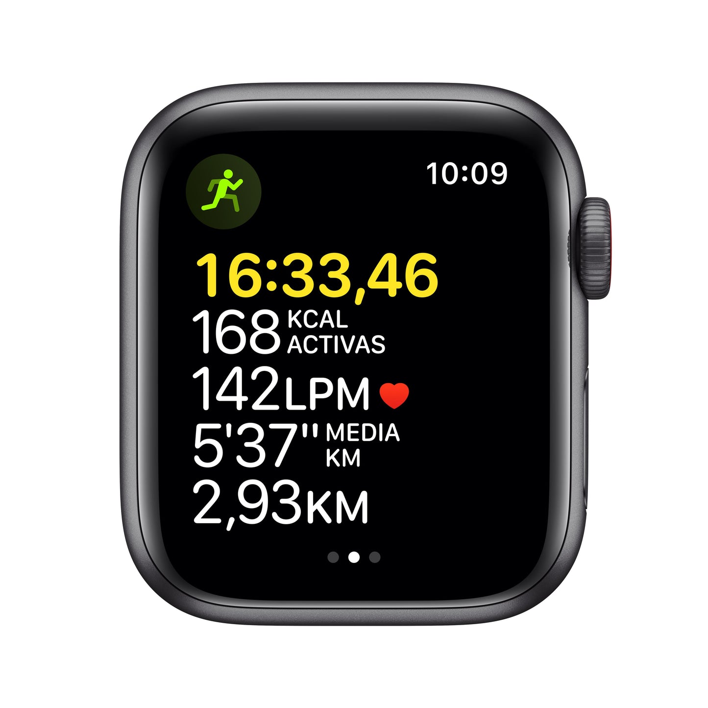 Apple Watch SE (GPS + Cellular) - Caja de aluminio en gris espacial de 40 mm - Correa Loop deportiva en color tornado/gris