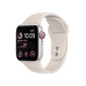 Apple Watch SE (GPS + Cellular) - Caja de aluminio en blanco estrella de 40 mm - Correa deportiva blanco estrella - Talla única - Rossellimac