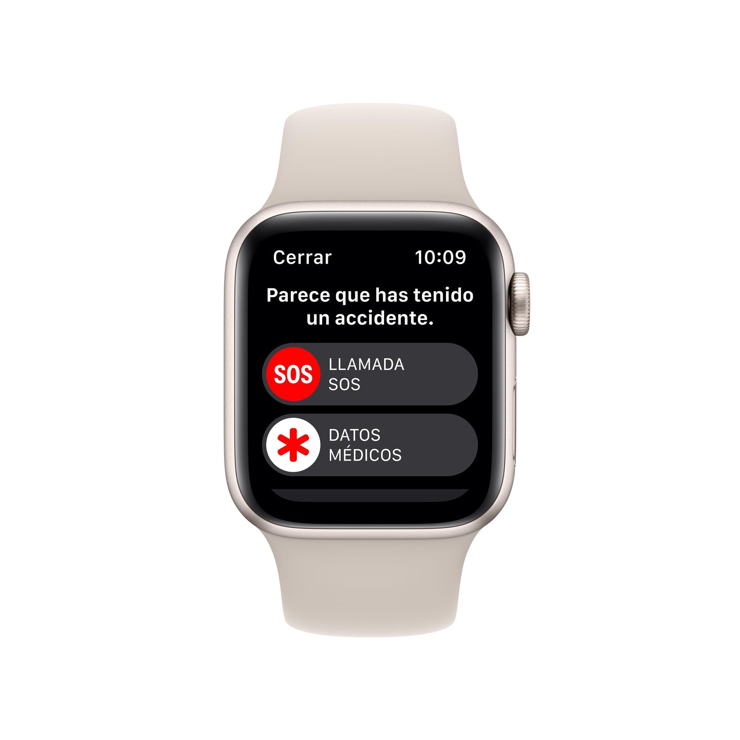 Apple Watch SE (GPS + Cellular) - Caja de aluminio en blanco estrella de 40 mm - Correa deportiva blanco estrella - Talla única - Rossellimac