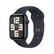 Apple Watch SE (GPS + Cellular) - Caja de aluminio en color medianoche de 44 mm - Correa deportiva color medianoche - Talla S/M - Rossellimac