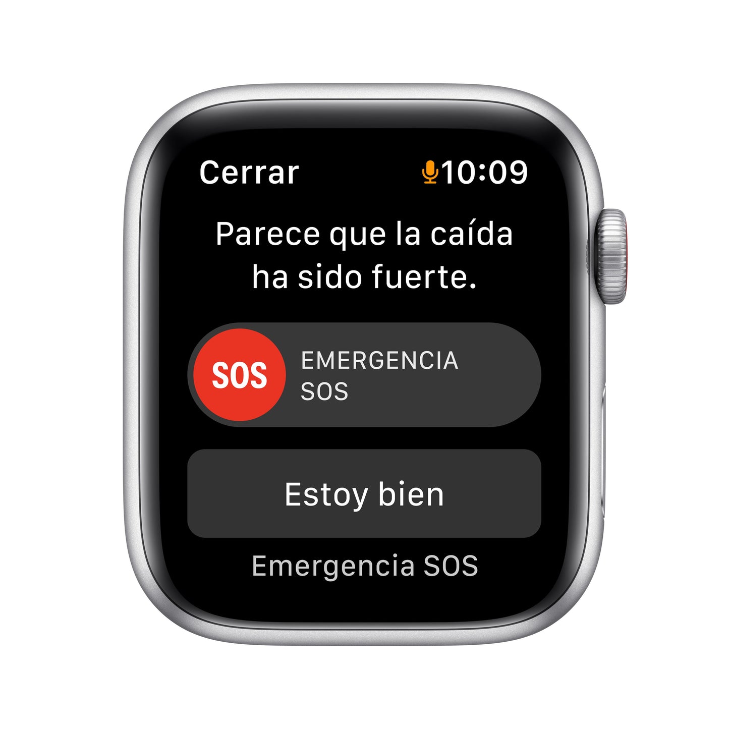 Apple Watch SE (GPS + Cellular) - Caja de aluminio en plata de 44 mm - Correa Loop deportiva en color abismo/verde musgo