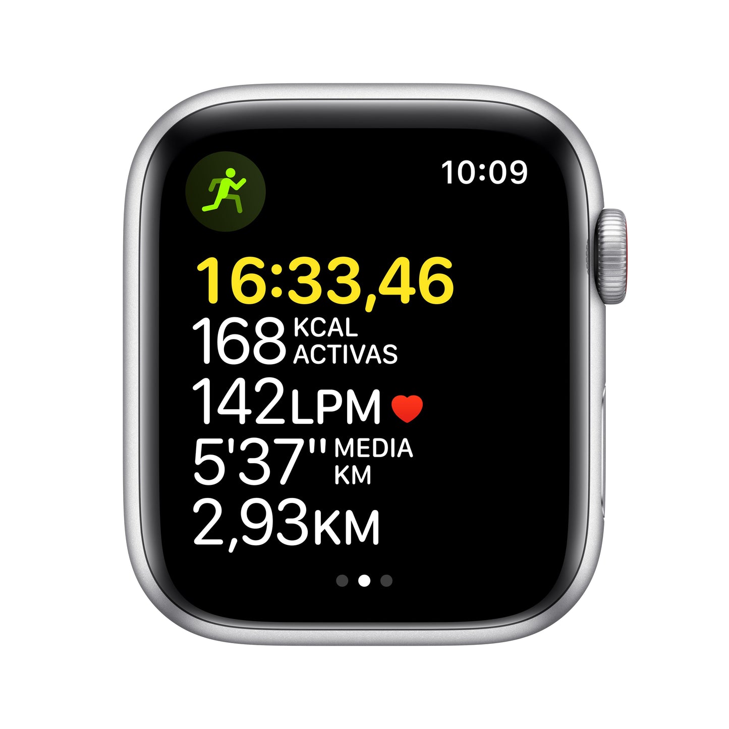 Apple Watch SE (GPS + Cellular) - Caja de aluminio en plata de 44 mm - Correa deportiva en color abismo - Talla única