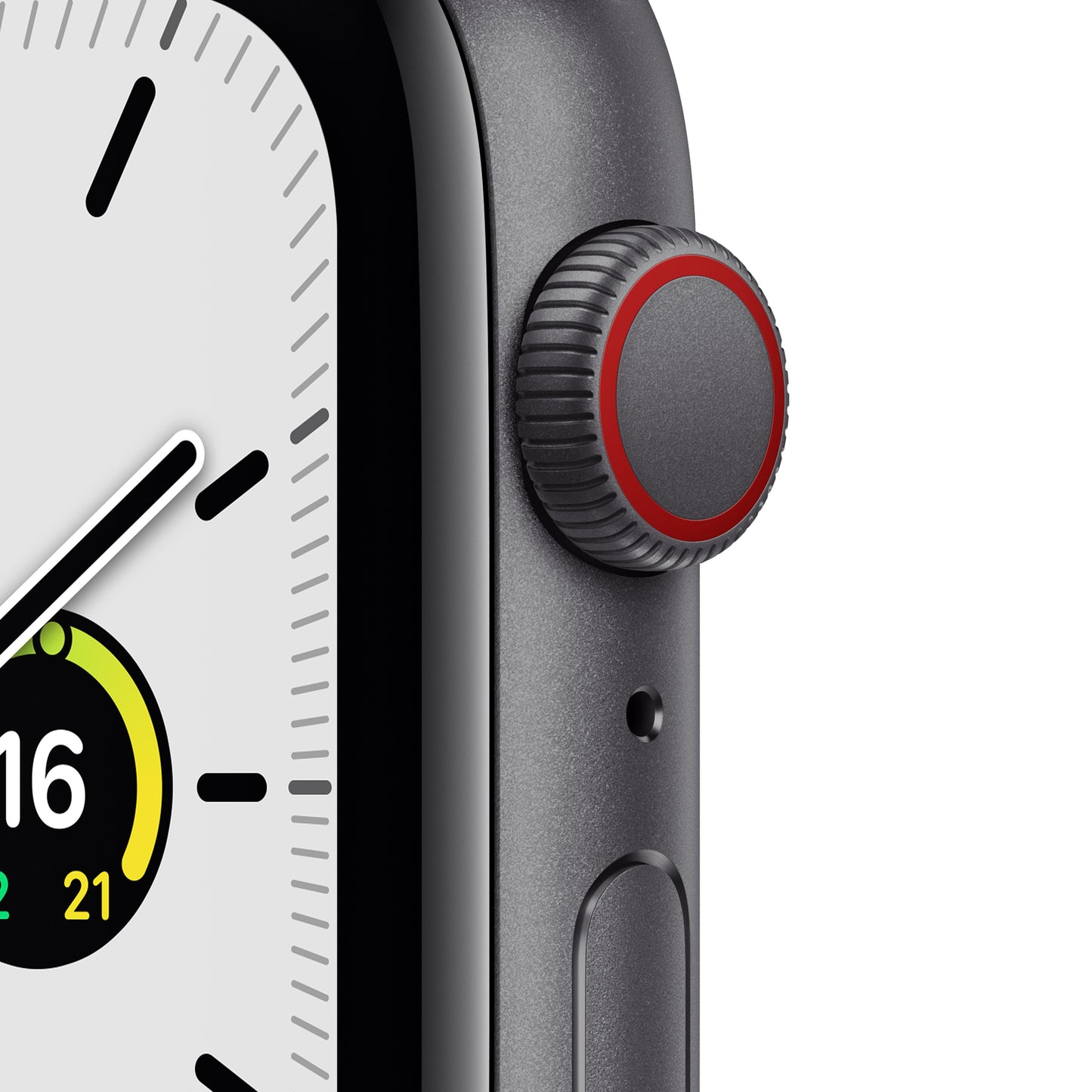 Apple Watch SE (GPS + Cellular) - Caja de aluminio en gris espacial de 44 mm - Correa deportiva en color medianoche - Talla única