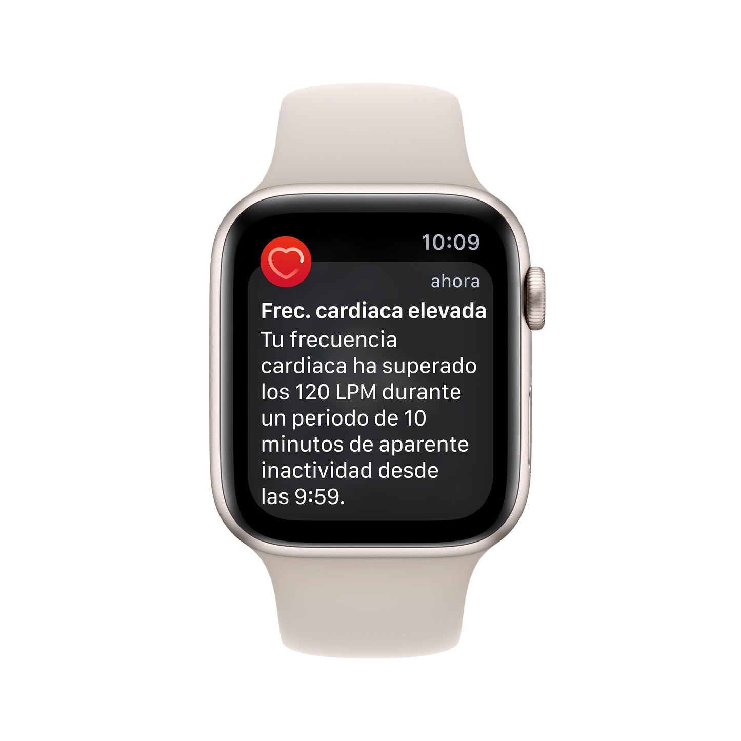 Apple Watch SE (GPS + Cellular) - Caja de aluminio en blanco estrella de 44 mm - Correa deportiva blanco estrella - Talla única