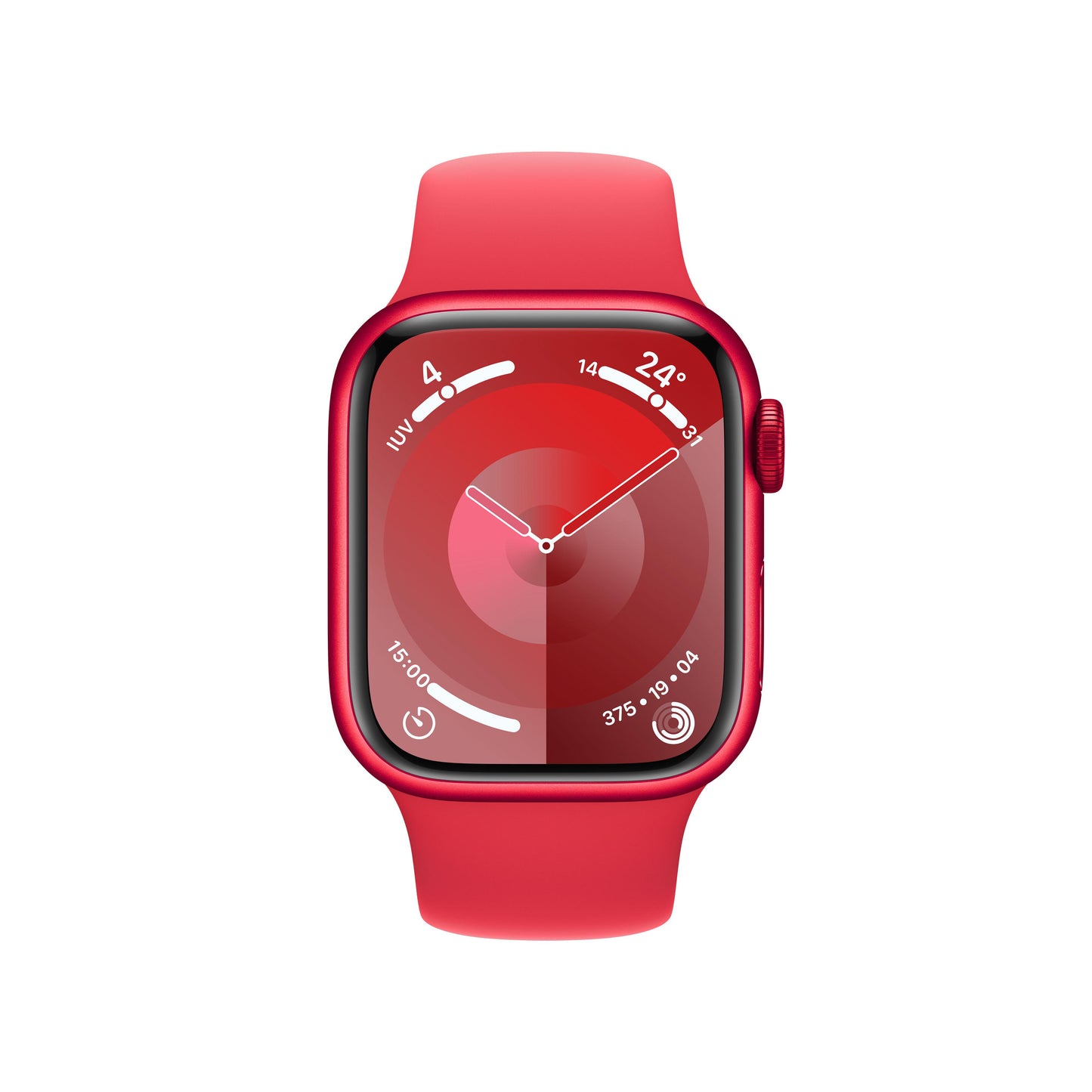 Apple Watch Series 9 (GPS) - Caja de aluminio (PRODUCT)RED de 41 mm - Correa deportiva (PRODUCT)RED - Talla M/L - Rossellimac