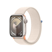 Apple Watch Series 9 (GPS) - Caja de aluminio en blanco estrella de 41 mm - Correa Loop deportiva blanco estrella - Rossellimac