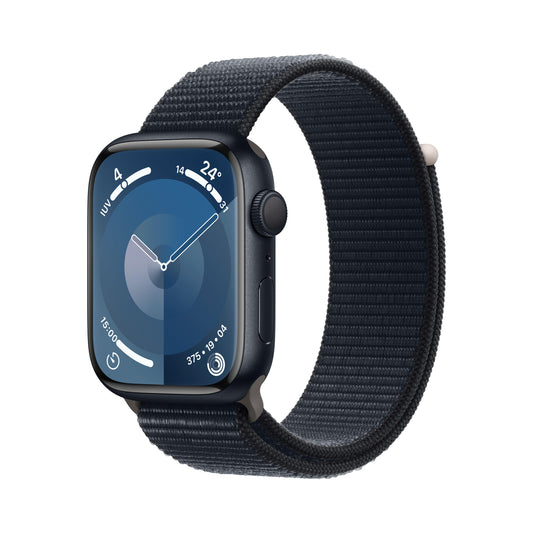 Apple Watch Series 9 (GPS) - Caja de aluminio en color medianoche de 45 mm - Correa Loop deportiva color medianoche