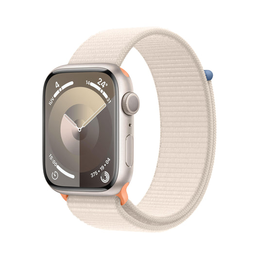 Apple Watch Series 9 (GPS) - Caja de aluminio en blanco estrella de 45 mm - Correa Loop deportiva blanco estrella