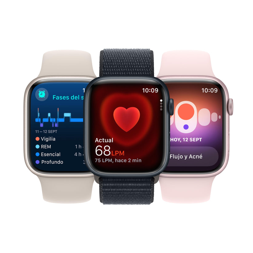 Apple Watch Series 9 (GPS) - Caja de aluminio (PRODUCT)RED de 41 mm - Correa deportiva (PRODUCT)RED - Talla S/M - Rossellimac