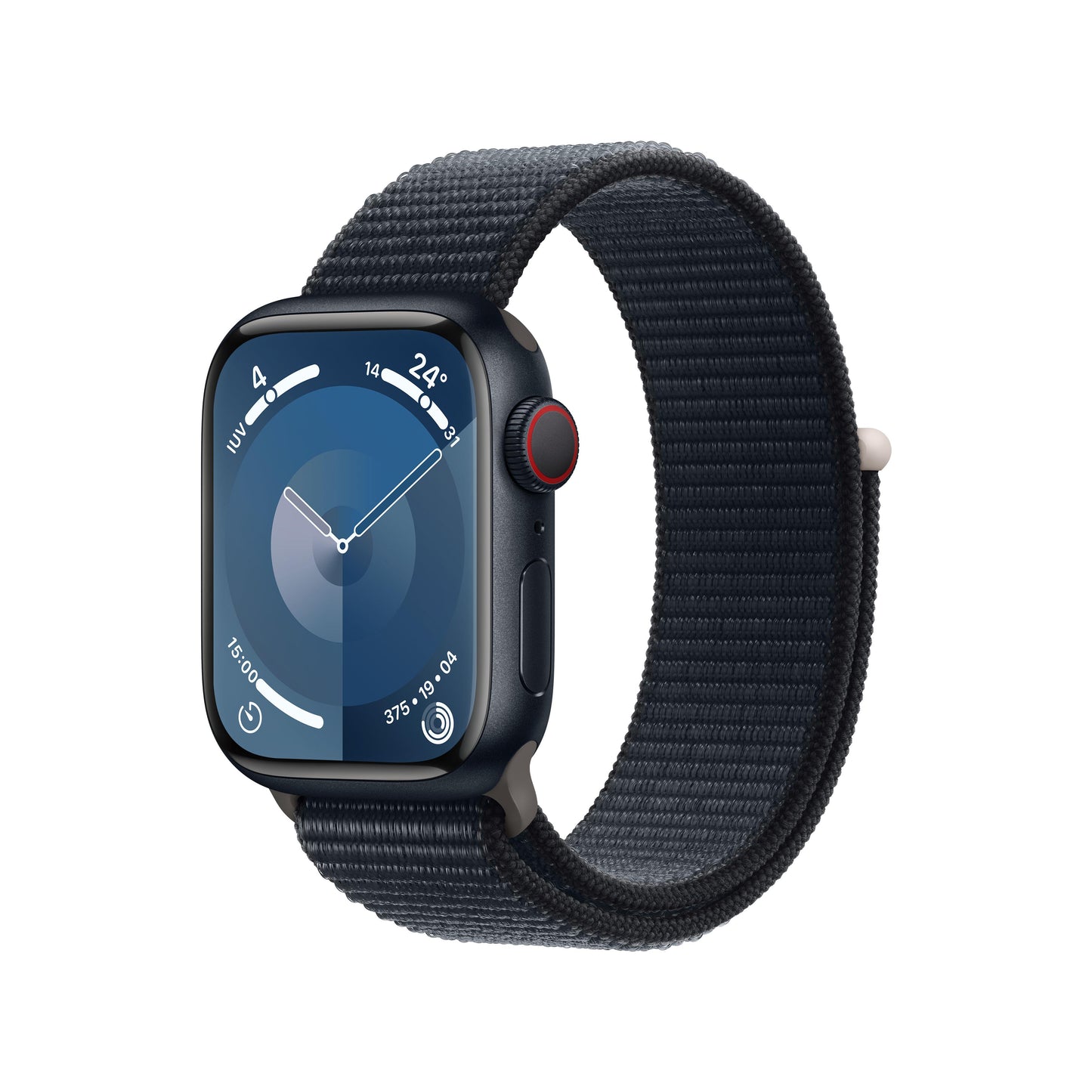 Apple Watch Series 9 (GPS + Cellular) - Caja de aluminio en color medianoche de 41 mm - Correa Loop deportiva color medianoche