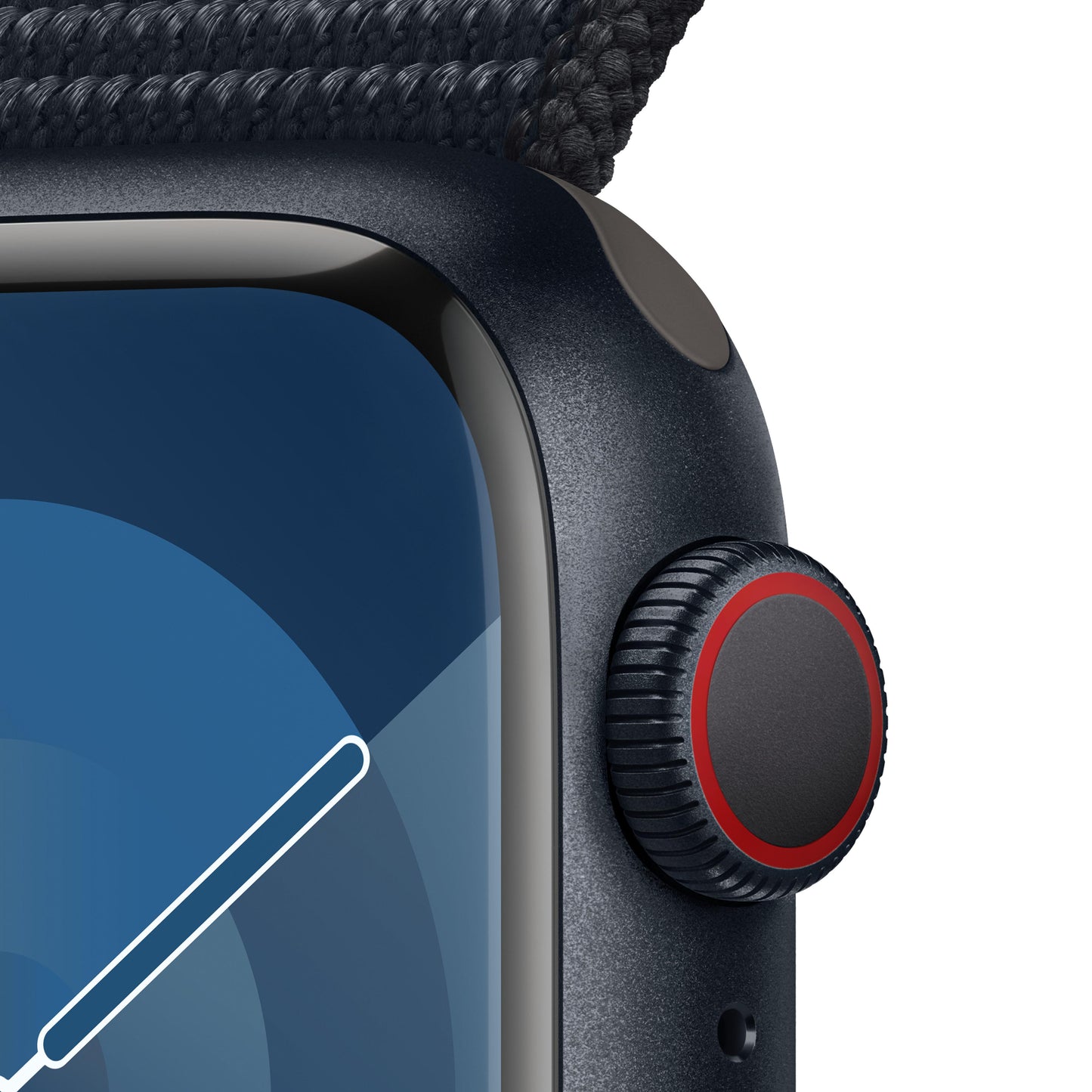 Apple Watch Series 9 (GPS + Cellular) - Caja de aluminio en color medianoche de 41 mm - Correa Loop deportiva color medianoche