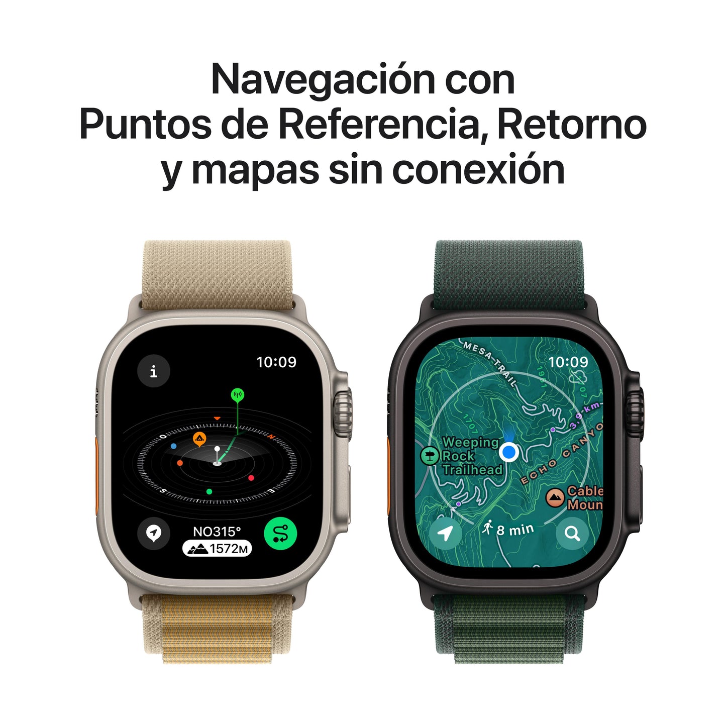 Apple Watch Ultra 2 (GPS + Cellular) - Caja de titanio negro de 49 mm - Correa Ocean negra