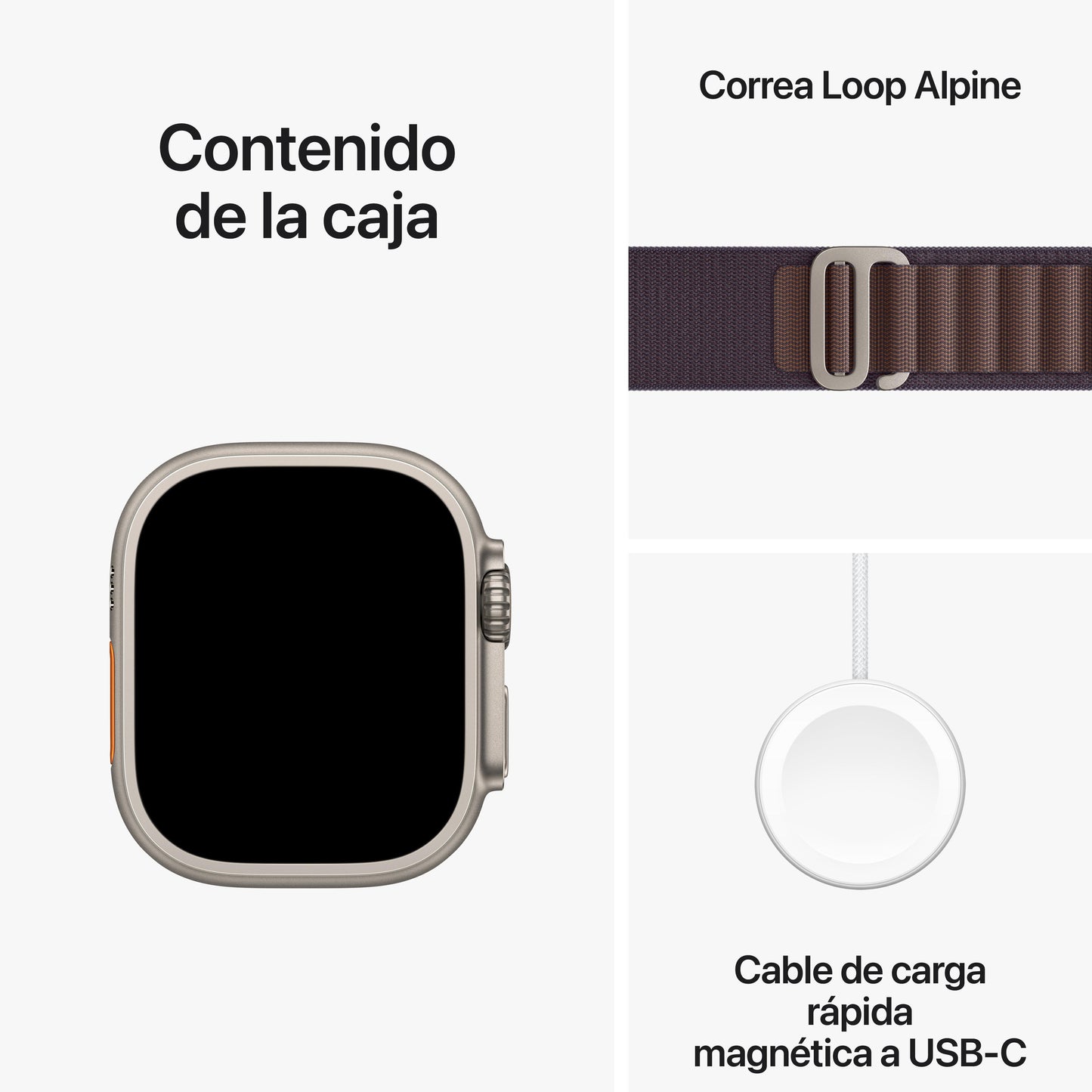 Apple Watch Ultra 2 (GPS + Cellular) - Caja de titanio de 49 mm - Correa Loop Alpine índigo - Talla M