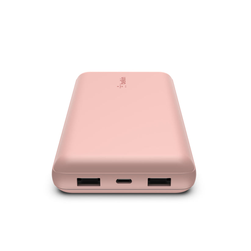 Batería externa 20K USB-A y USB-C de 15w de Belkin Oro rosa – Rossellimac