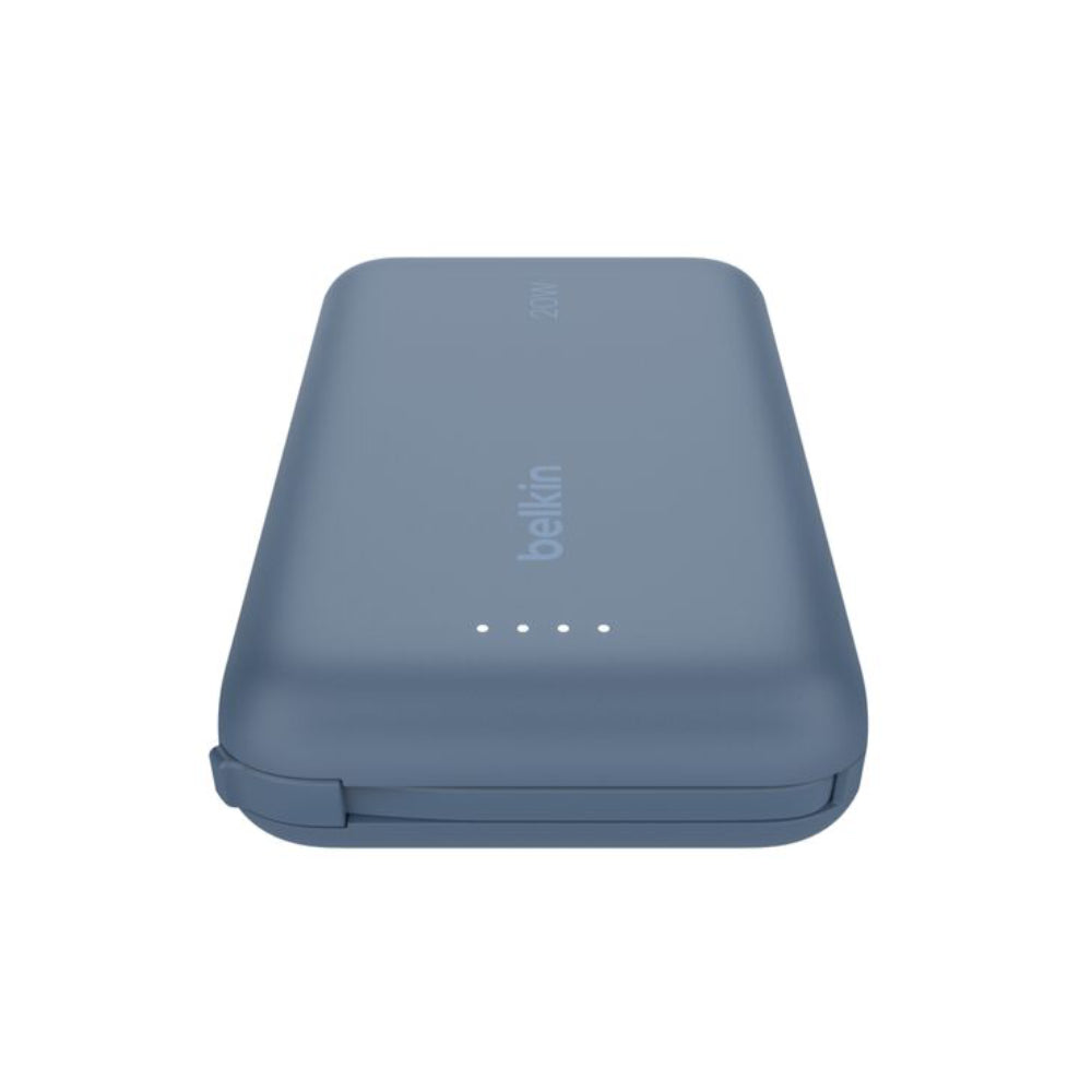 Batería externa 10K BoostCharge cable integrado USB-C de 20w Azul | Belkin