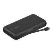 Batería externa 20K BoostCharge cable integrado USB-C de 30w Negro | Belkin