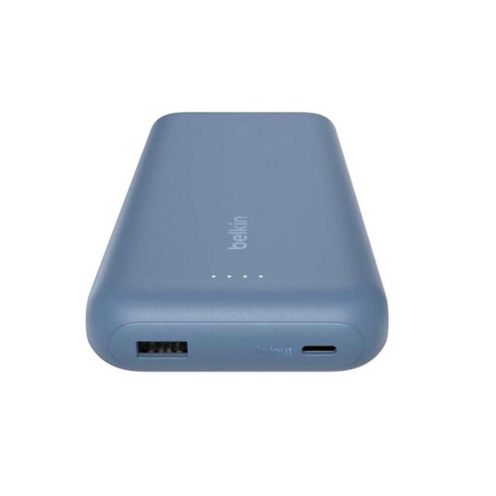 Batería externa 20K BoostCharge cable integrado USB-C de 30w Azul | Belkin