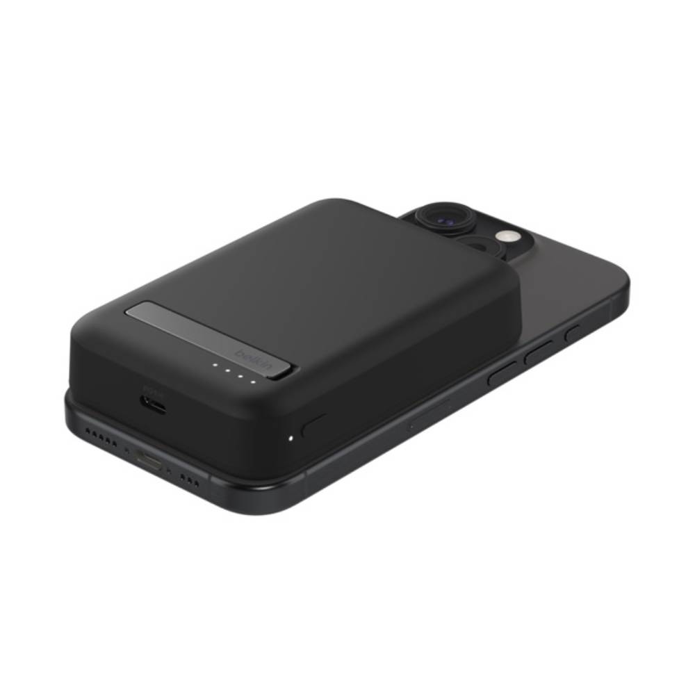 Belkin Batería externa inalámbrica magnética de 10000 mAh con soporte (15W) negro