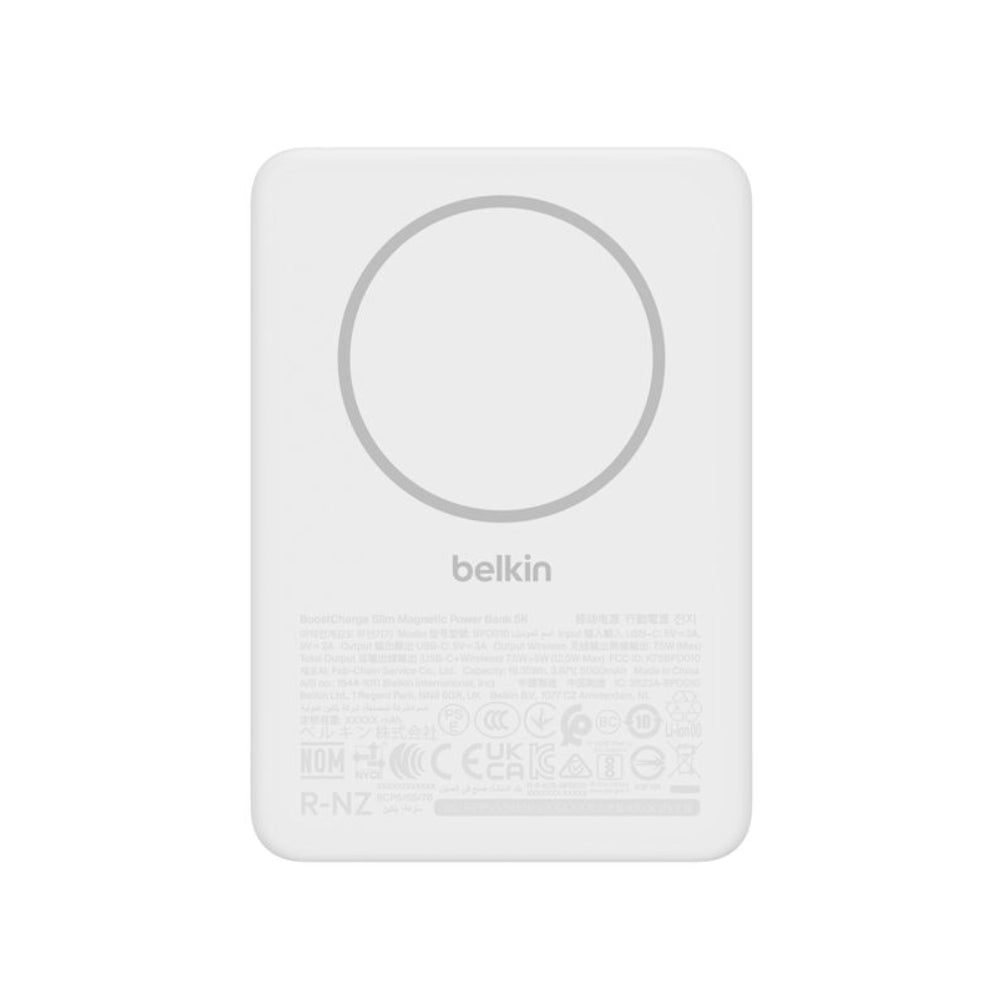 Batería externa magnética 5000 mAh BoostCharge Blanco | Belkin