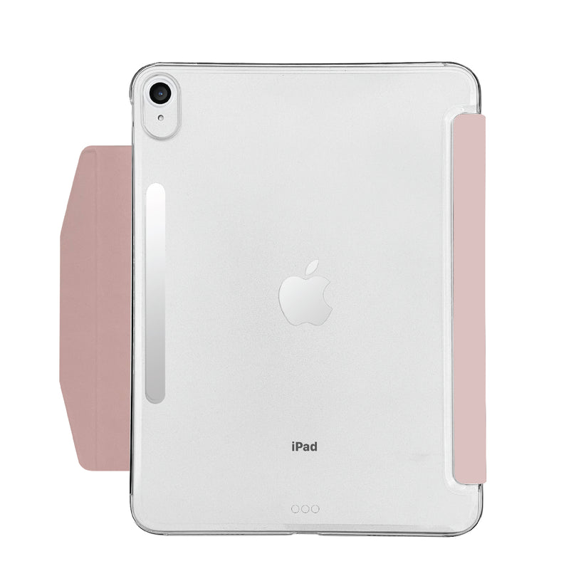 Funda-libro multiposición para iPad 10 Gen de Macally Rosa - Rossellimac