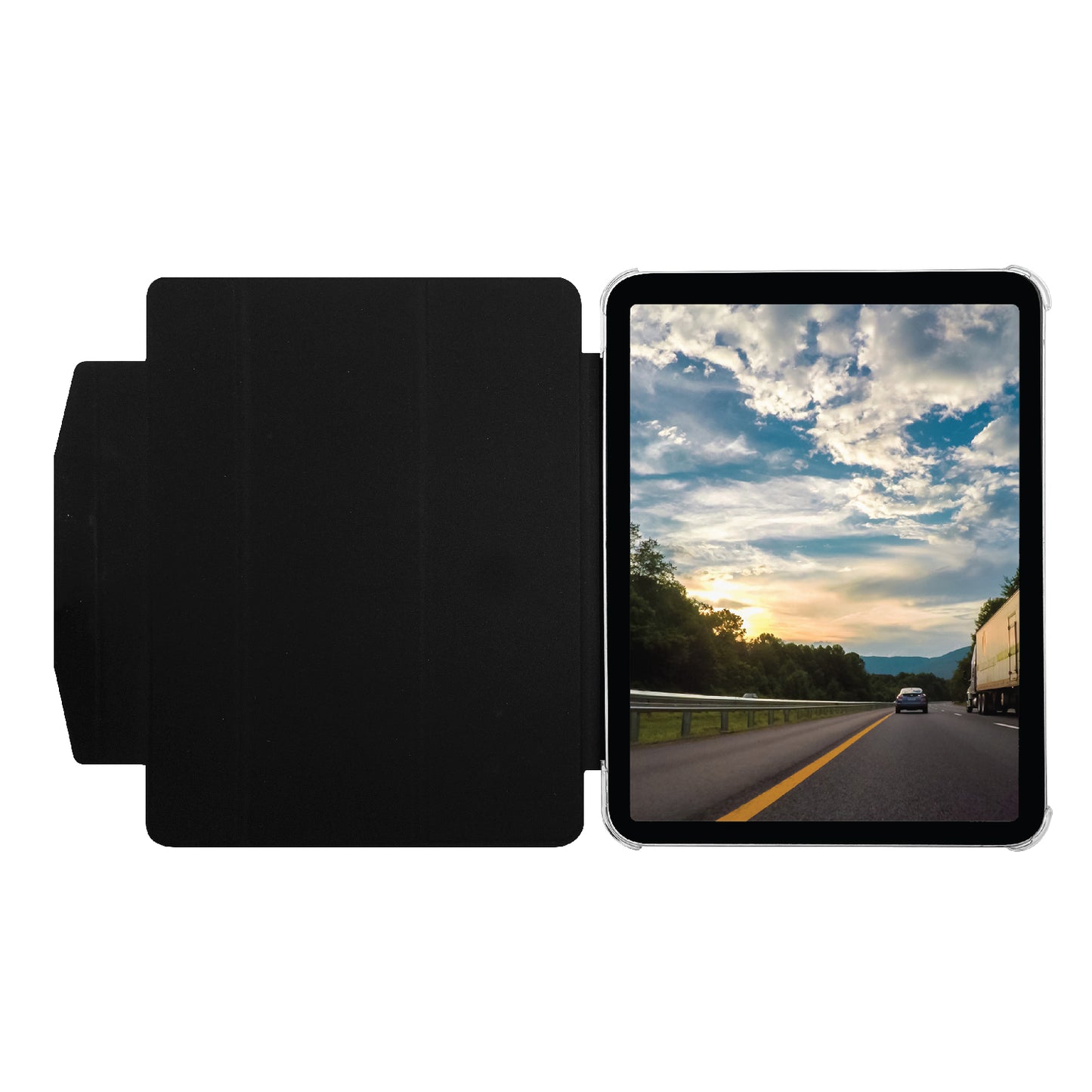 Funda-libro con soporte para iPad Pro 12,9" 2022 Negro - Rossellimac