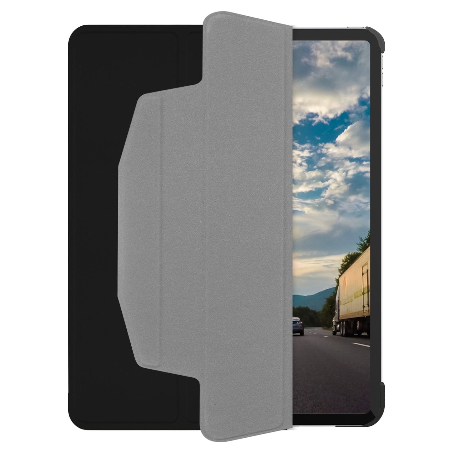 Funda-libro con soporte para iPad Pro 12,9" 2021.  Negro - Rossellimac