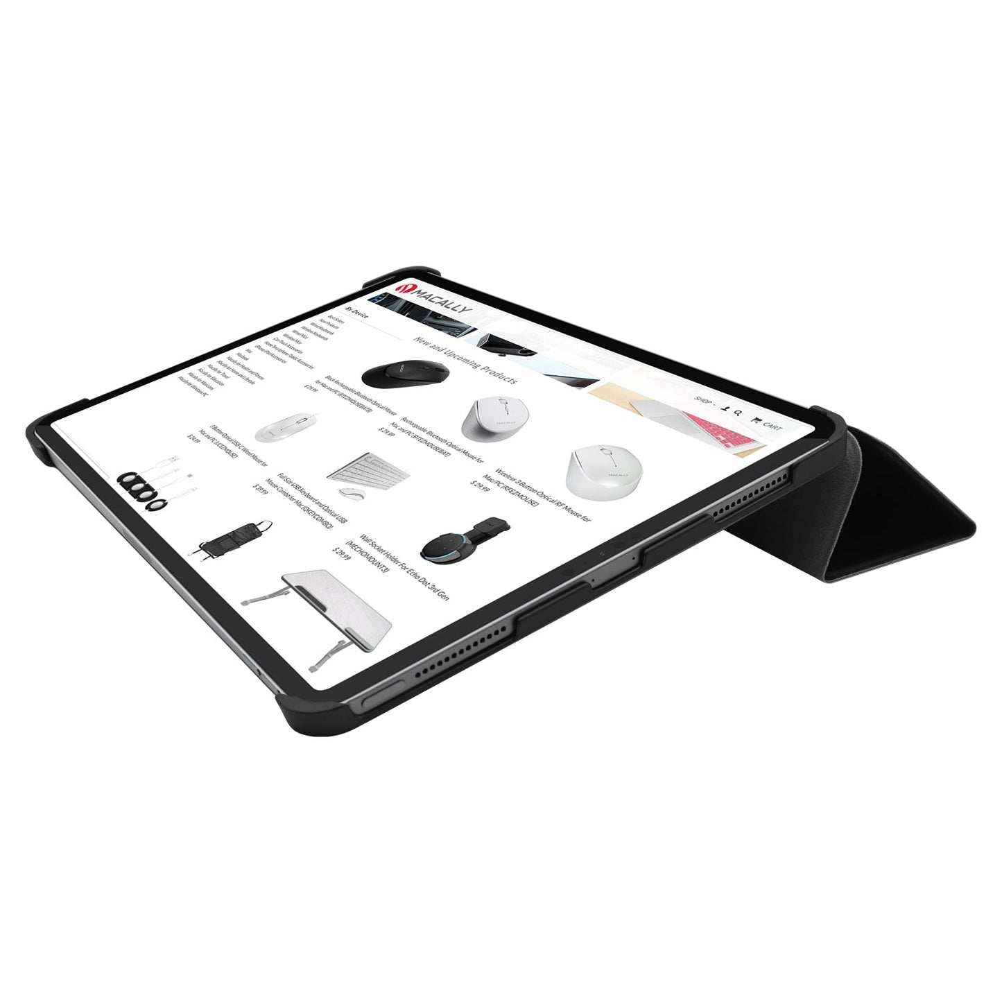 Funda-libro con soporte para iPad Pro 11" 3ª Gen de Macally Negro - Rossellimac