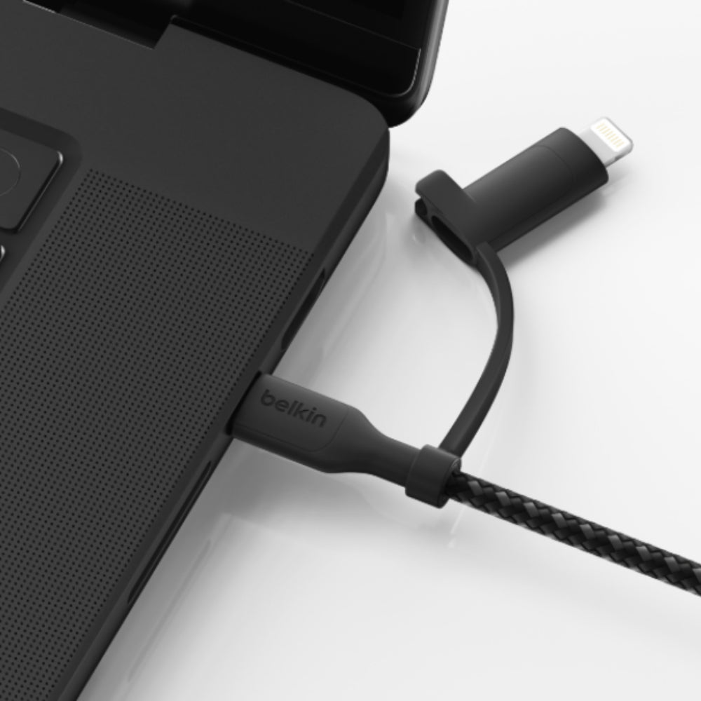 Cable BoostCharge Pro Cable 2 en 1 con USB-C y Lightning | Belkin
