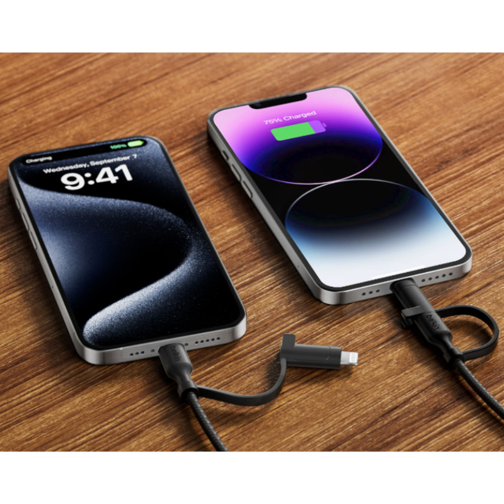 Cable BoostCharge Pro Cable 2 en 1 con USB-C y Lightning | Belkin