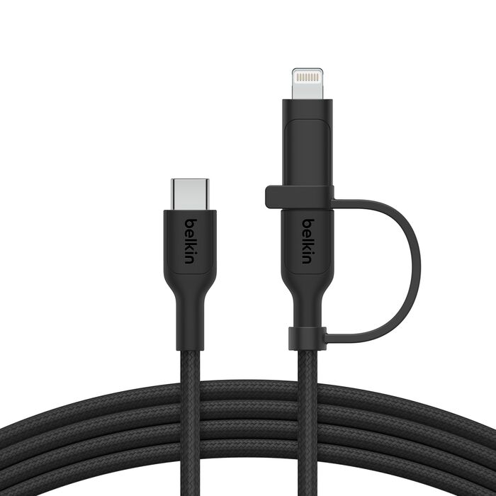 Cable BoostCharge Pro Cable 2 en 1 con USB-C y Lightning | Belkin