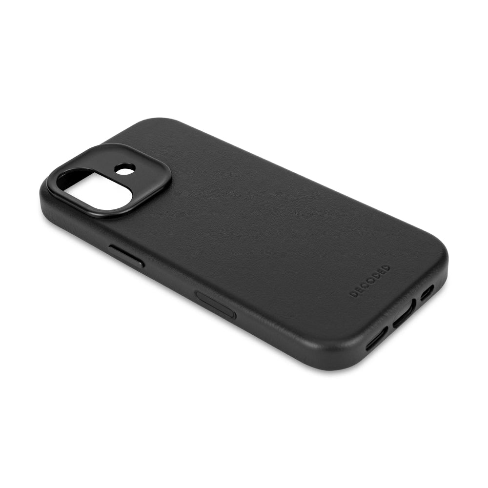 Funda Piel Negra iPhone 17 | Decoded