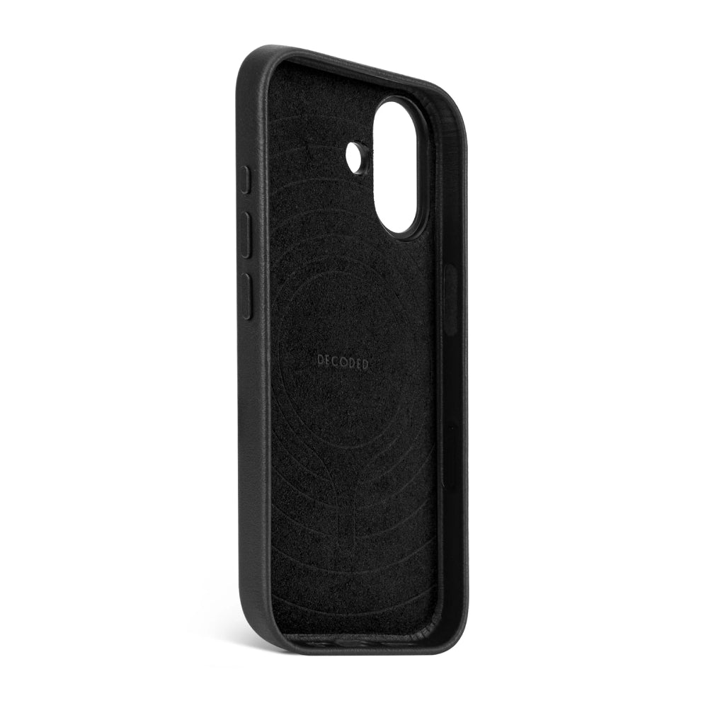 Funda Piel Negra iPhone 17 | Decoded
