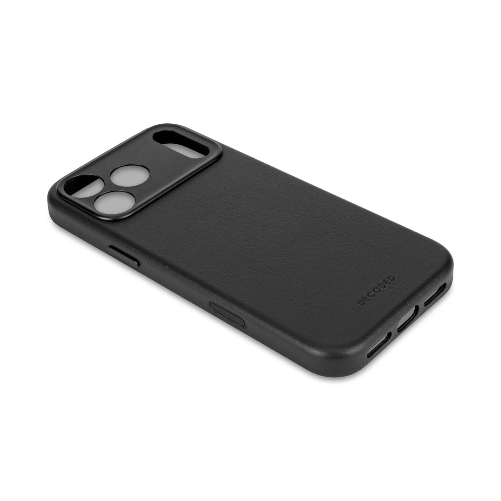 Funda Piel Negra iPhone 17 Pro | Decoded