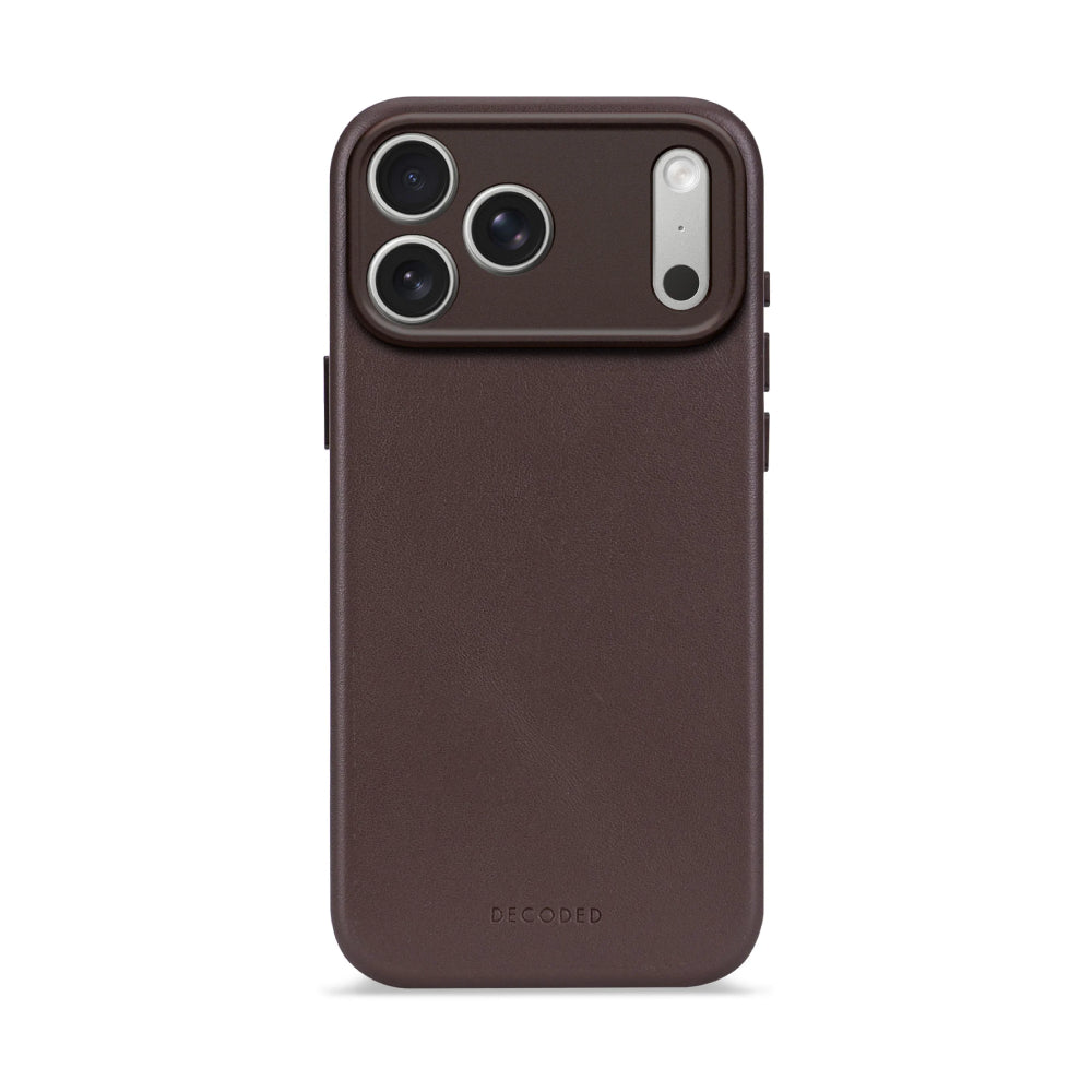 Funda Piel Marrón iPhone 17 Pro | Decoded